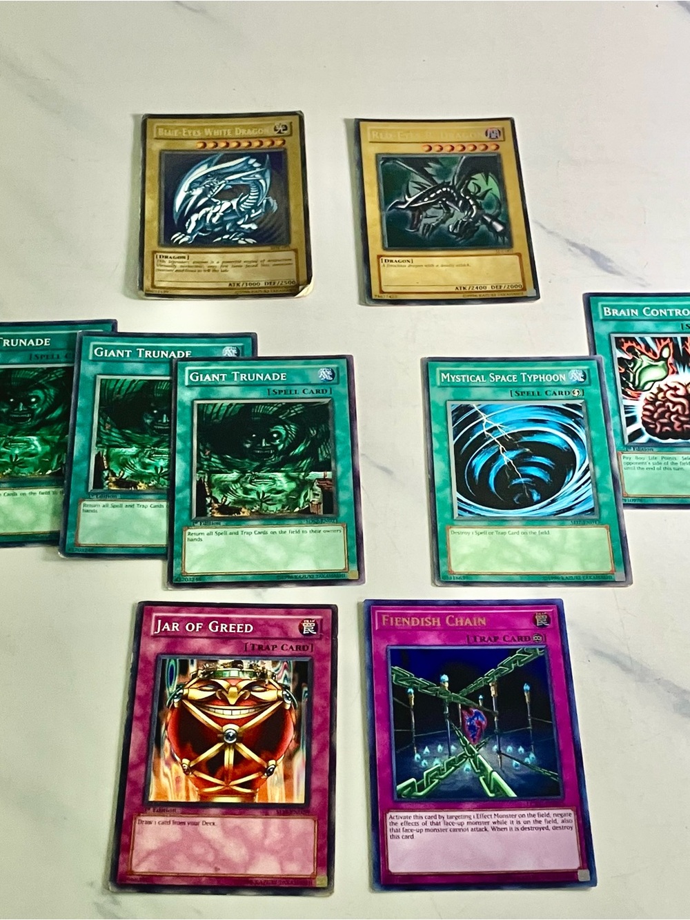 Yu-Gi-Oh! TCG (Some 1st Edition) Blue Eyes White Dragon, Red Eyes Black Dragon